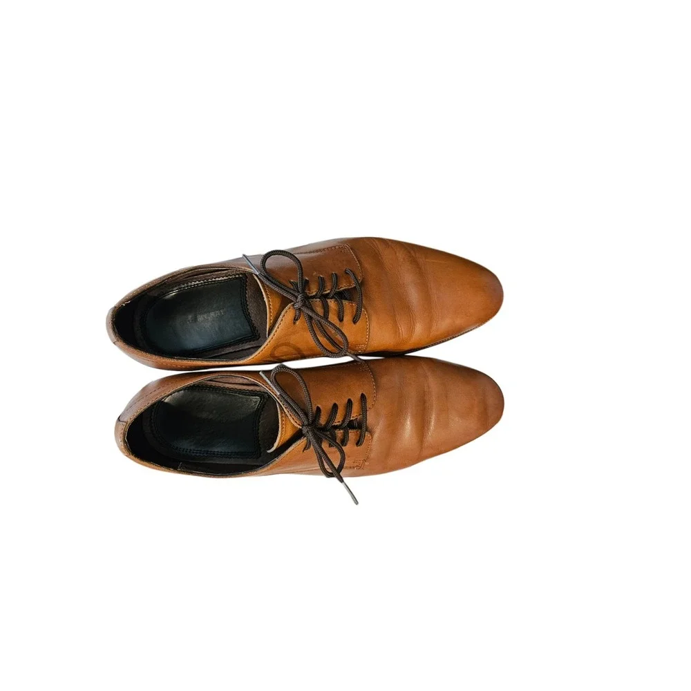 Blake Mckay T4 Leather Oxford Derby Dress Shoes Tan Men Size 9.5 Business Casual
